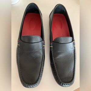 James Hunt Piloti Black Leather Loafers size 11